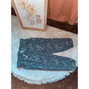 H&M Floral Joggers in Blue